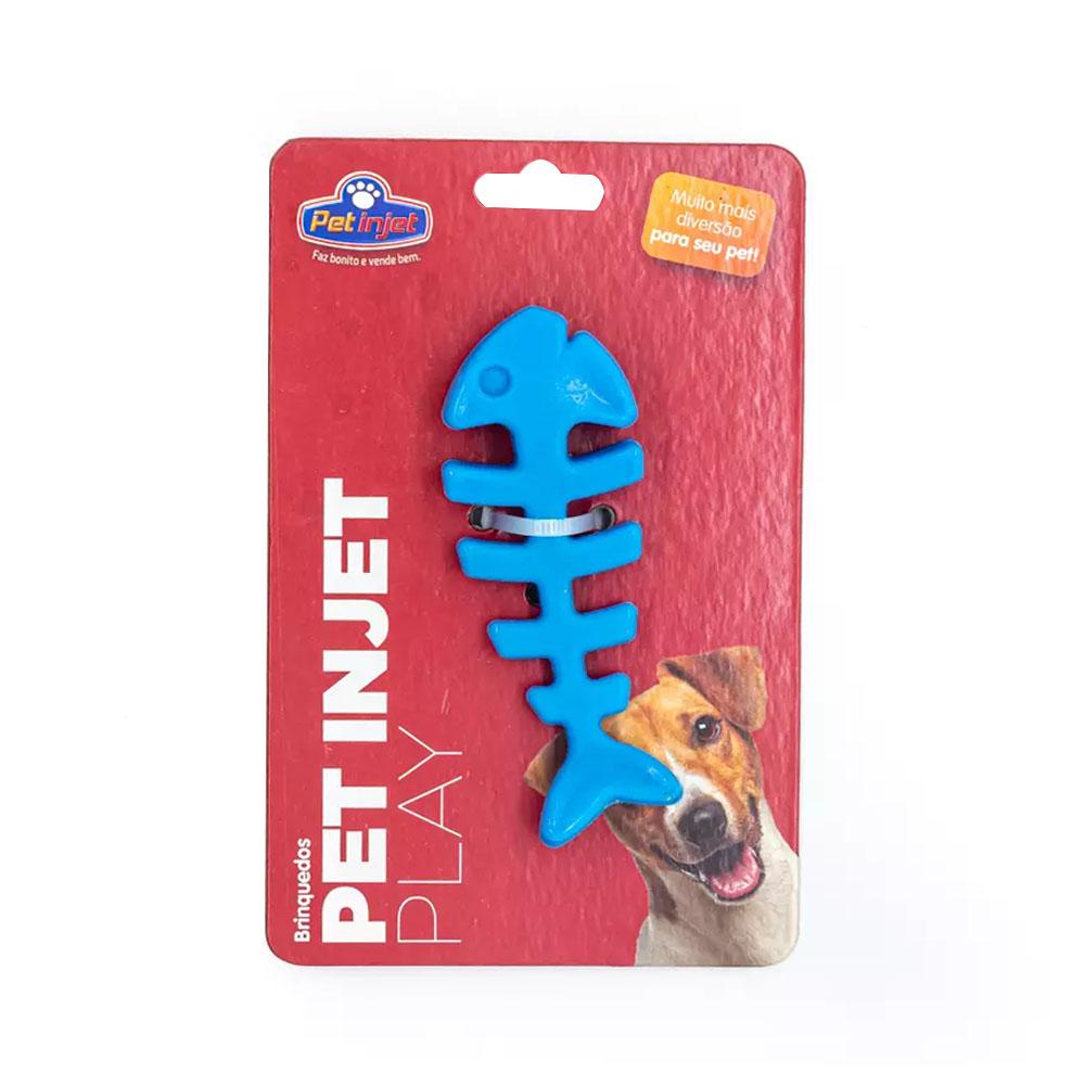 Brinquedo Pet Play Peixe Azul para Cães Pet Injet