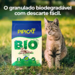 Areia Sanitária Pipicat Bio para Gatos 1,8Kg