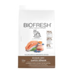 Ração Biofresh para Gatos Sênior Sabor Peixe Branco, Salmão, Chá Verde, Cúrcuma e Blueberry 1,5Kg