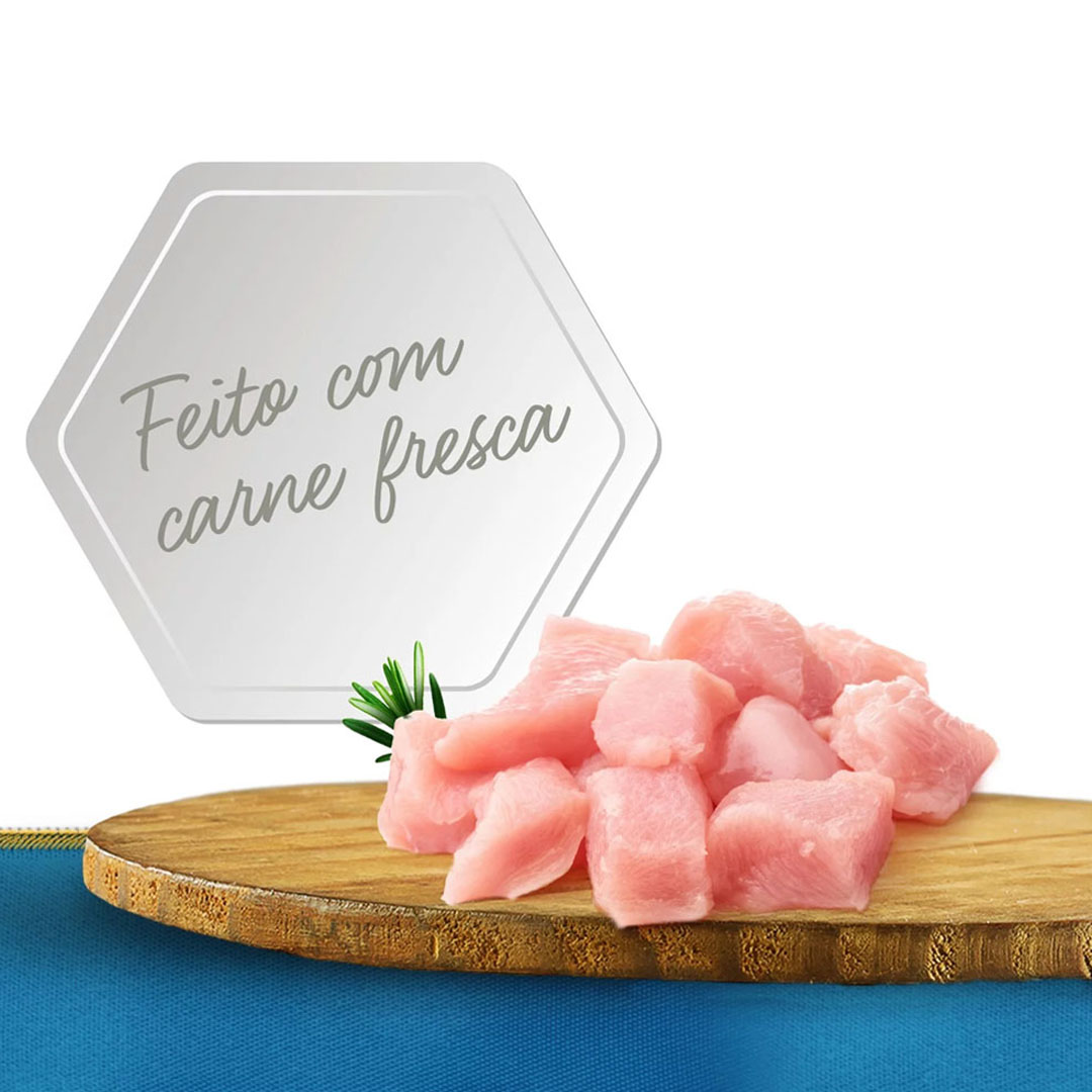 Ração Fórmula Natural Fresh Meat para Cães Sênior de Porte Mini e Pequeno Sabor Frango, Tomate e Chá Verde 2,5Kg Adimax