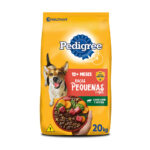 Ração Pedigree para Cães Adultos de Raças Pequenas e Minis Sabor Carne e Vegetais 20Kg