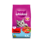 Ração Whiskas para Gatos Castrados Sabor Carne 2,7Kg