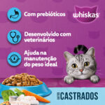 Ração Whiskas para Gatos Castrados Sabor Peixe 2,7Kg