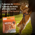 Antipulgas e Carrapatos Neopet para Cães de 20,1 a 40Kg 2,68ml com 3 Pipetas Ourofino