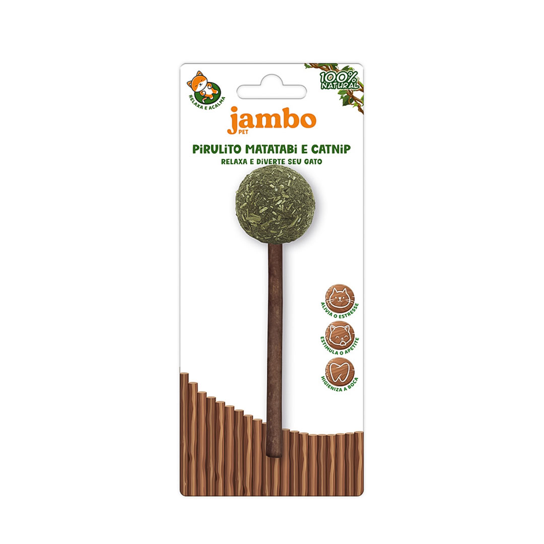 Brinquedo Matatabi Pirulito Catnip para Gatos Jambo Pet