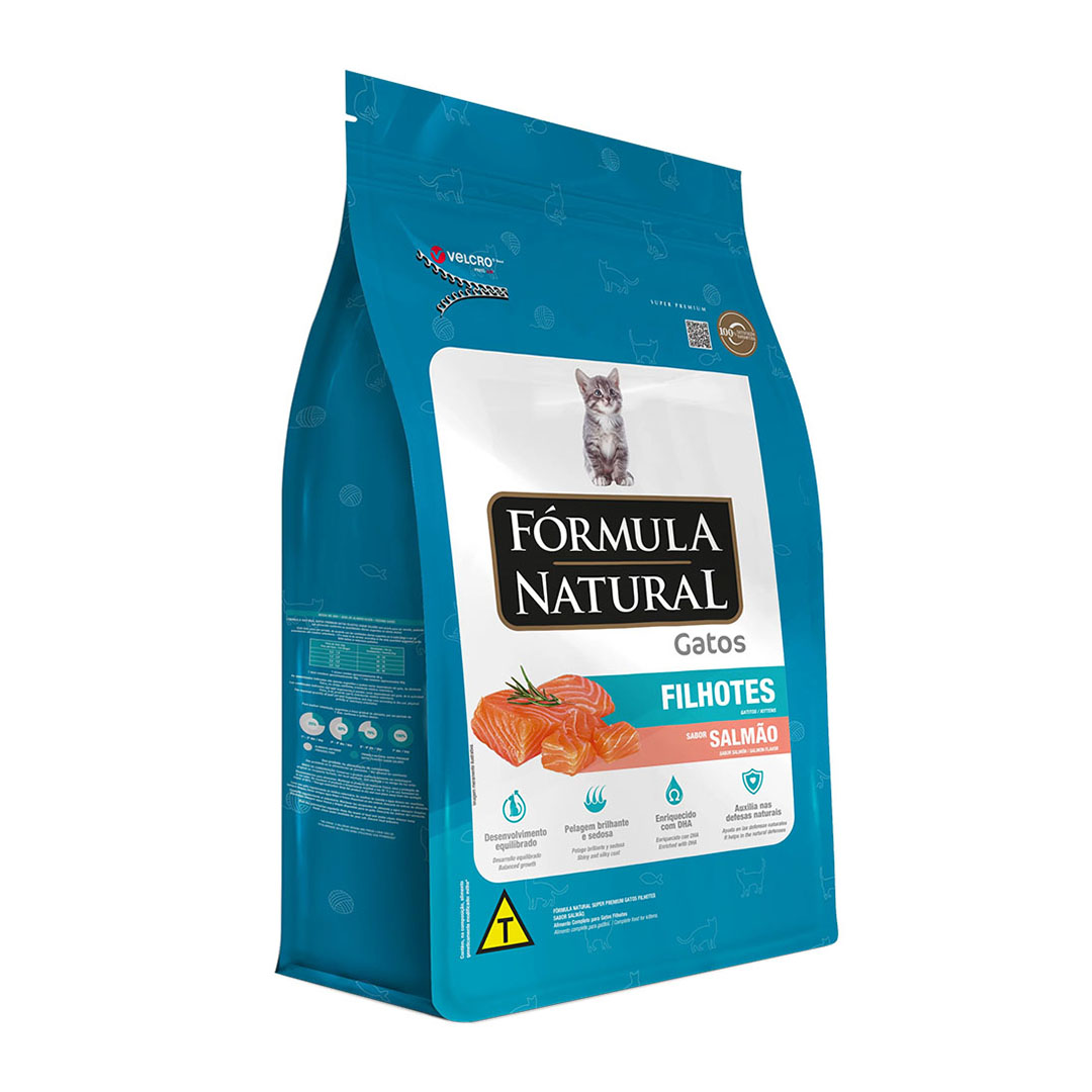 Ração Fórmula Natural para Gatos Filhotes Sabor Salmão 7Kg